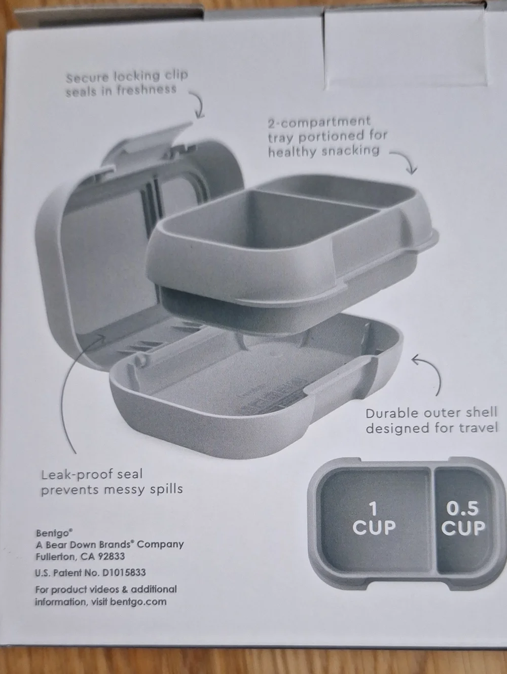 bentgo Kids Snack Leak-Proof Container - Gray